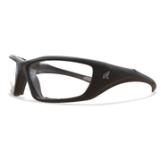 Edge Eyewear Robson Safety Glasses, Black Frame with Gasket, Clear Vapor Shield Lens XR411VSG