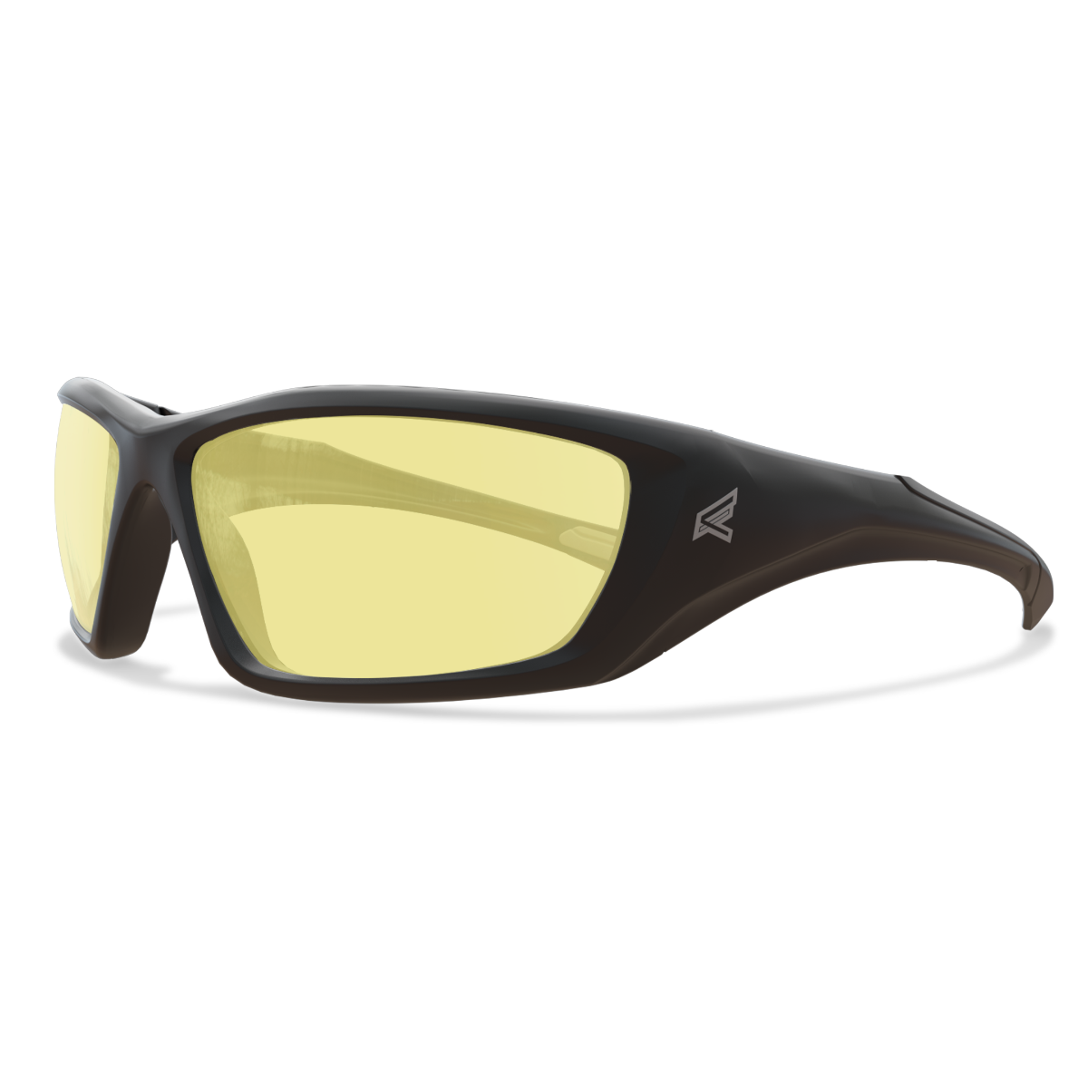 Edge Eyewear Robson Safety Glasses, Black Frame, Yellow Lens XR412