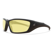 Edge Eyewear Robson Safety Glasses, Black Frame, Yellow Lens XR412