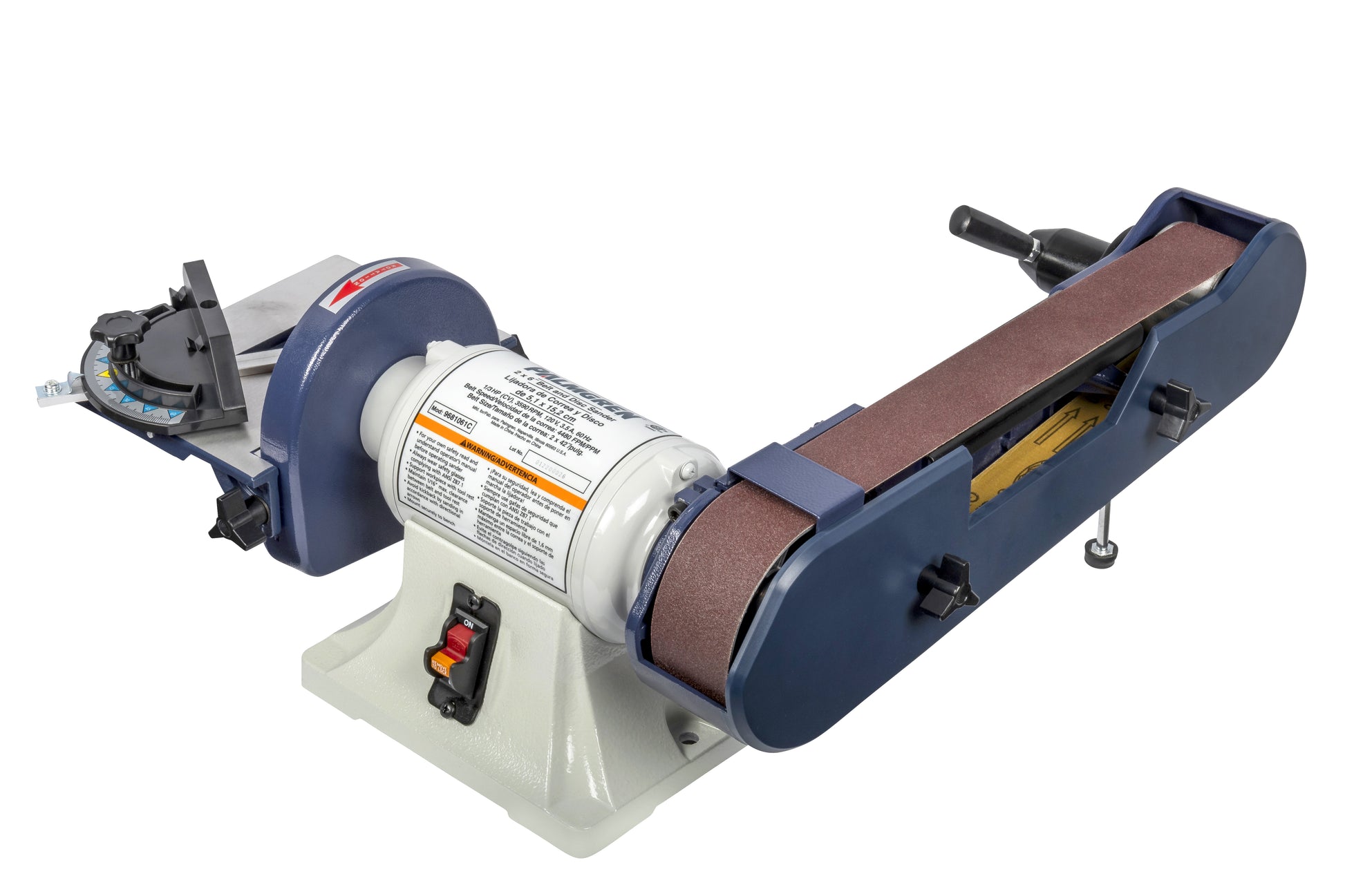 Palmgren 2" x 42" Belt, 6" Disc bench finishing machine 9681061