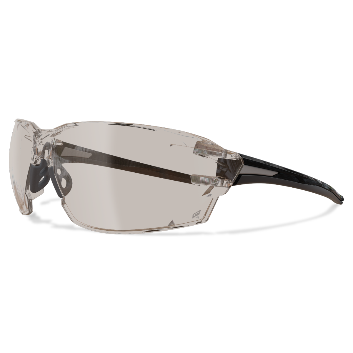 Edge Eyewear Nevosa Safety Glasses, Black Frame, Anti-Reflective Lens XV411AR