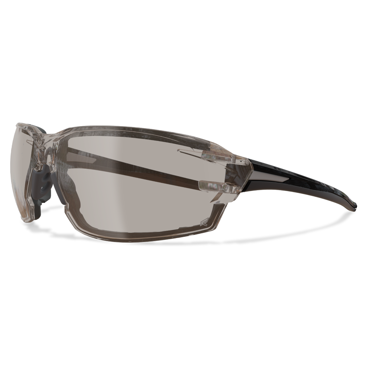 Edge Eyewear Nevosa Safety Glasses, Black Frame with Gasket, Clear Anti-Glare Standard Anti-Fog Lens XV411ARAFG