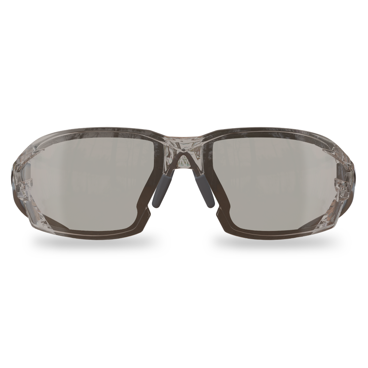 Edge Eyewear Nevosa Safety Glasses, Black Frame with Gasket, Clear Anti-Glare Standard Anti-Fog Lens XV411ARAFG