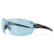Edge Eyewear Nevosa Safety Glasses, Black Frame, Light Blue Lens XV413
