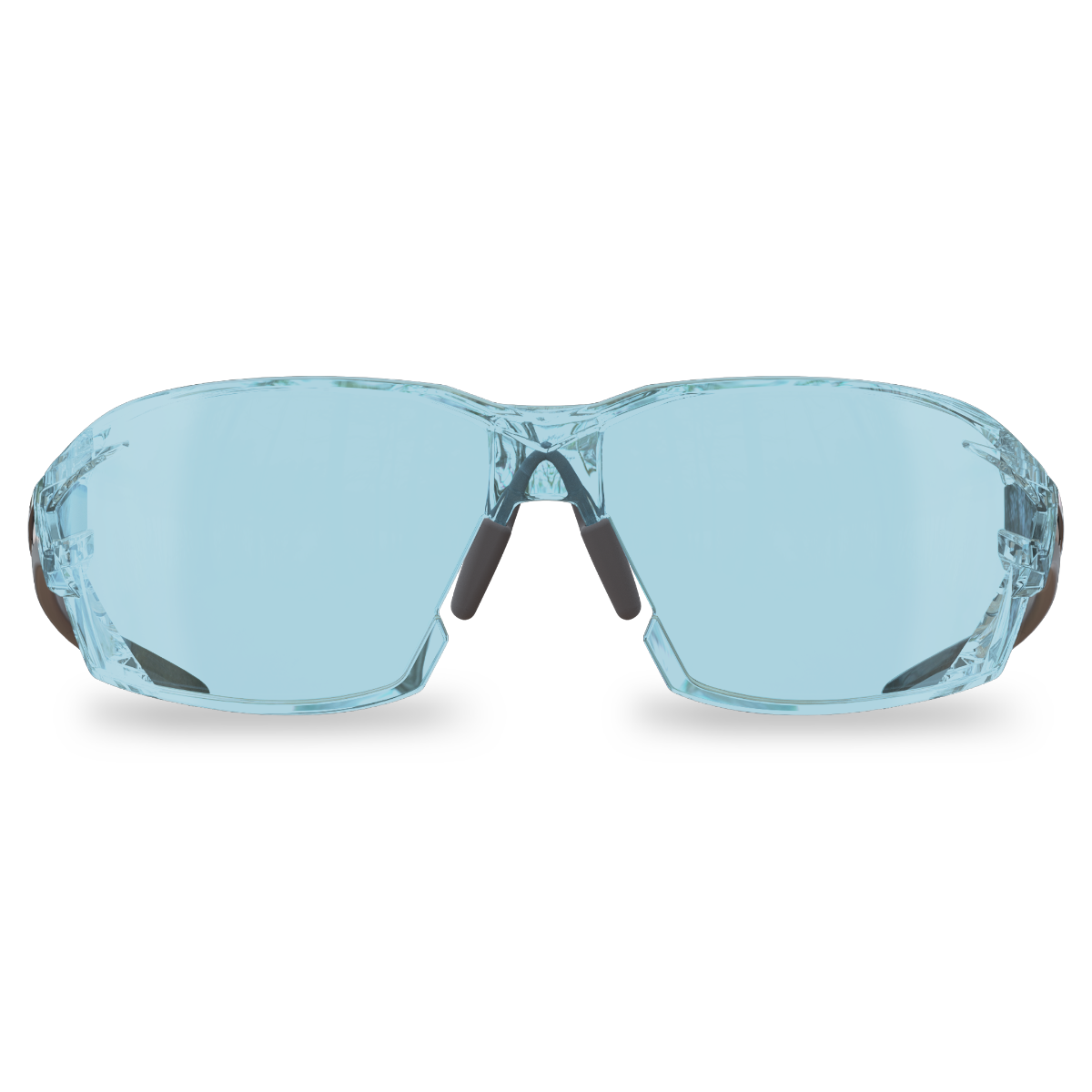 Edge Eyewear Nevosa Safety Glasses, Black Frame, Light Blue Lens XV413