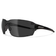 Edge Eyewear Nevosa Safety Glasses, Black Frame, Smoke Vapor Shield Lens XV416VS