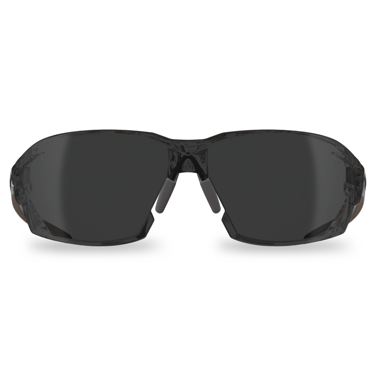 Edge Eyewear Nevosa Safety Glasses, Black Frame, Smoke Vapor Shield Lens XV416VS