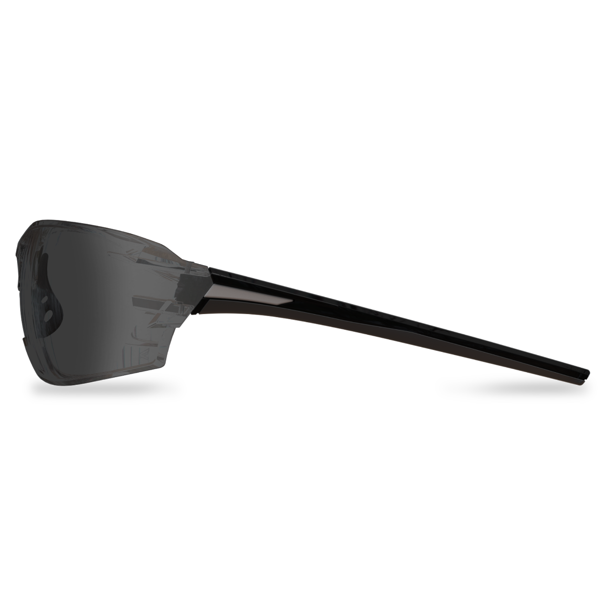 Edge Eyewear Nevosa Safety Glasses, Black Frame, Smoke Vapor Shield Lens XV416VS