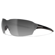 Edge Eyewear Nevosa Safety Glasses, Black Frame, Silver Mirror Lens XV417
