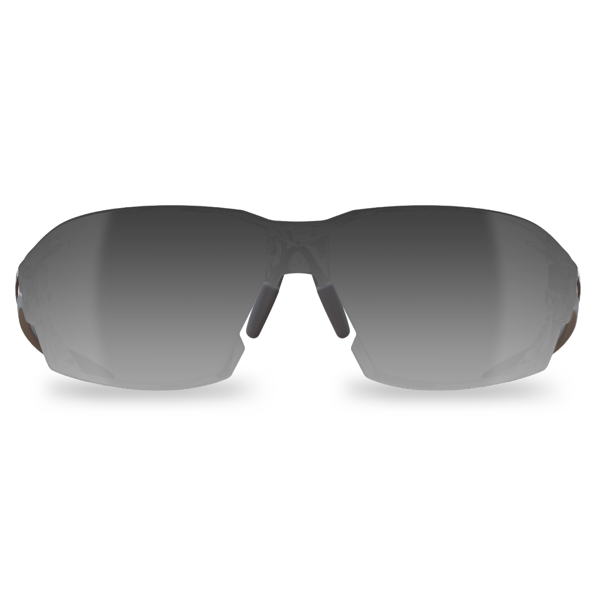 Edge Eyewear Nevosa Safety Glasses, Black Frame, Silver Mirror Lens XV417